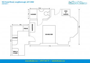 Apt 1 103 Forest Road Loughborough studio apartment
