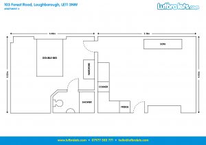 Apt 3 103 Forest Road Loughborough studio apartment