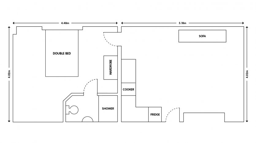 Apt 3 103 Forest Road Loughborough studio apartment