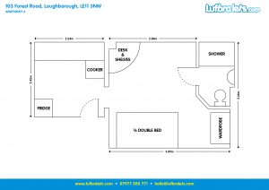 Apt 4, 103 Forest Rd Studio apartment loughborough