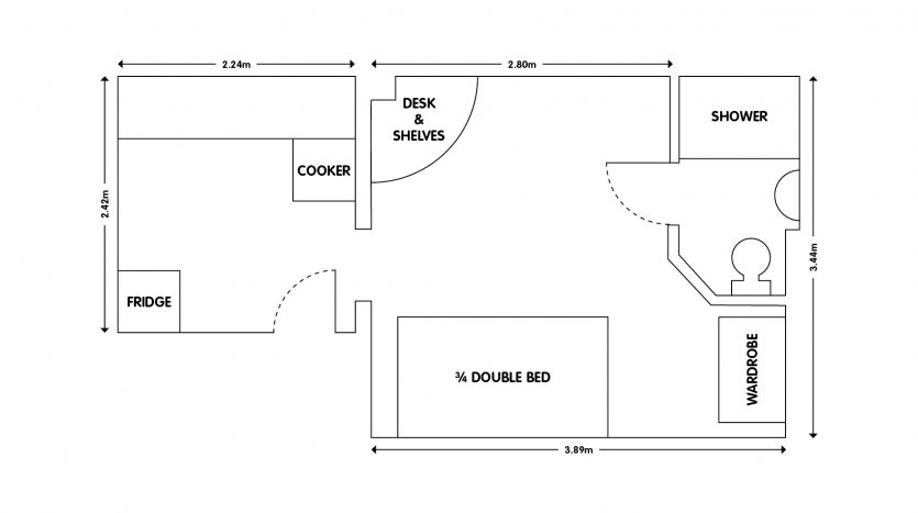 Apt 4, 103 Forest Rd Studio apartment loughborough