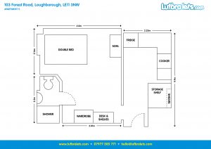 Apt 5 103 Forest Road Loughborough studio apartment