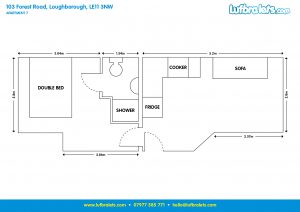Apt 7 103 Forest Rd - Studio apartment loughborough