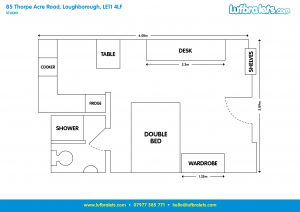 Student studio aartment 85 Thorpe Acre Rd Loughborough