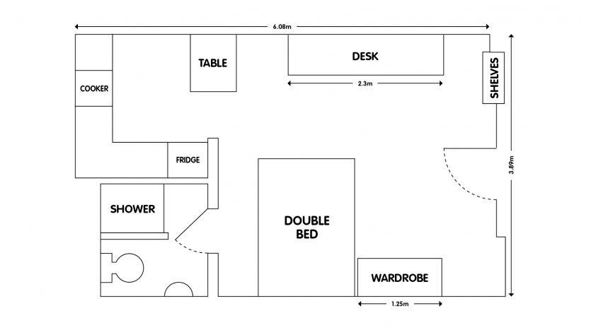 Student studio aartment 85 Thorpe Acre Rd Loughborough