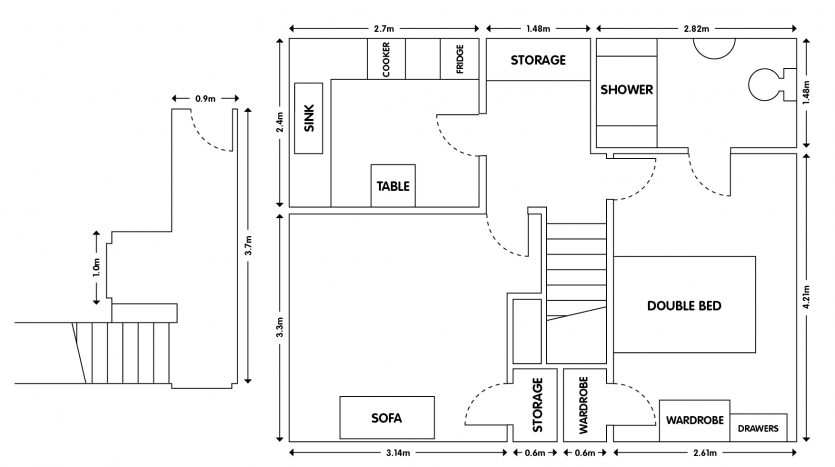 Borrowdale Way 1 bed student apartment in loughborough